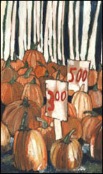 Handrawn Illustration of pumpkins